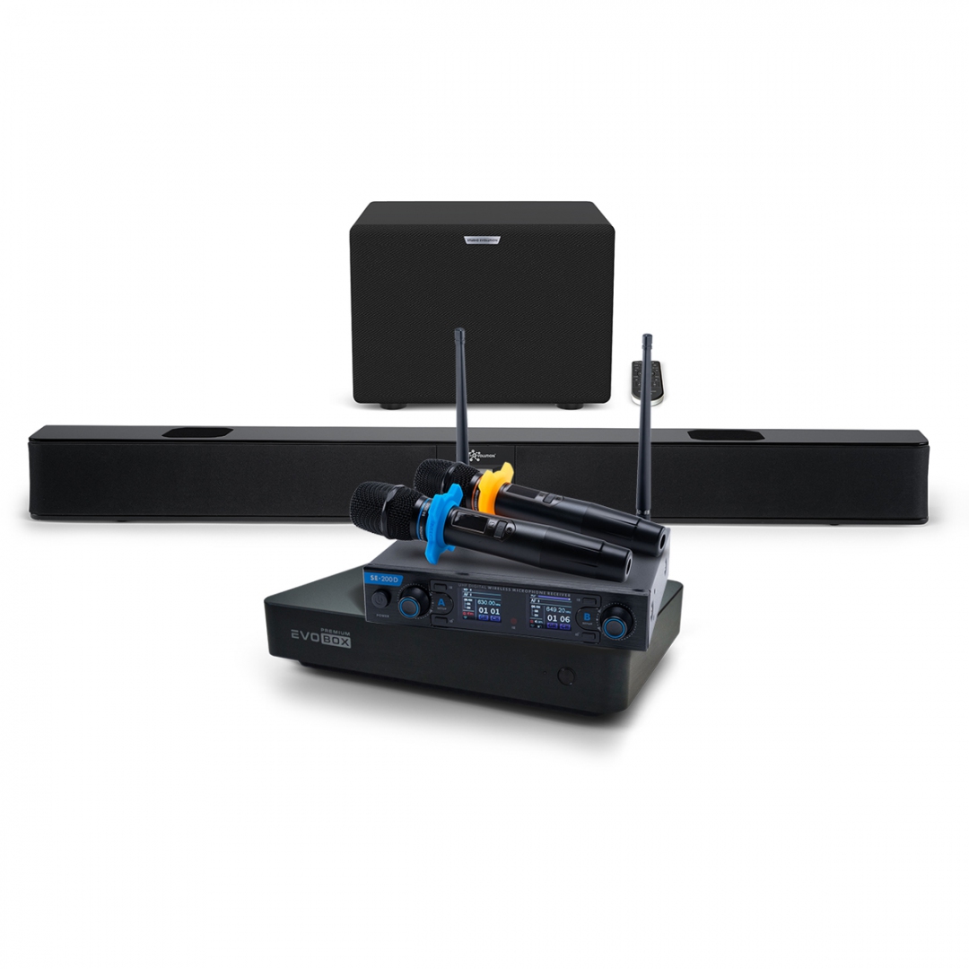 Hi-End караоке-система EVOBOX Premium + EvoSoundBar (саундбар с караоке) в Татарстане