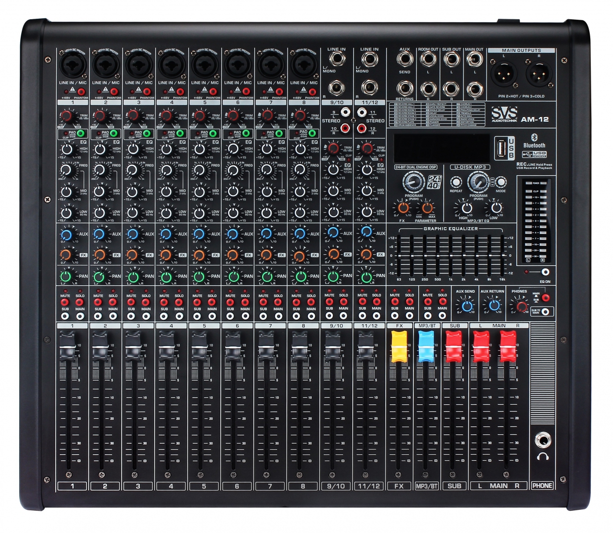 SVS Audiotechnik mixers AM-12 Микшерный пульт аналоговый, 12-канальный в Татарстане