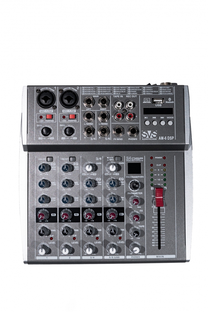 SVS Audiotechnik mixers AM-6 DSP Микшерный пульт аналоговый, 6-канальный SVS Audiotechnik mixers в Татарстане